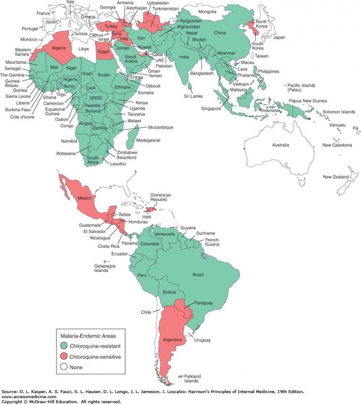 Karta za Belize malariju 