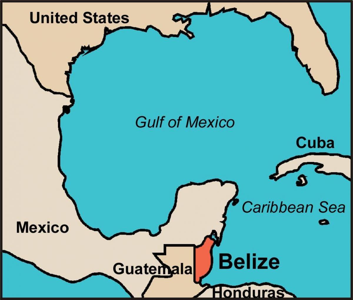 Belize zemlji mapu