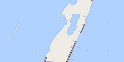 Mapa ambergris kaj Belize
