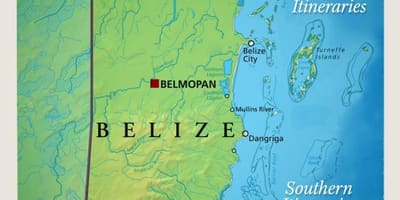 Karta za Belize jedrenje