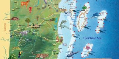 Karta za Belize vodopada 