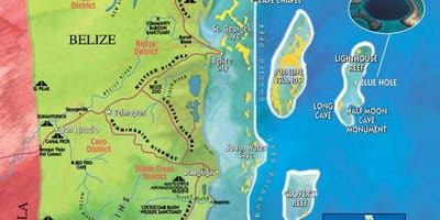 Mapa duhan kaj Belize